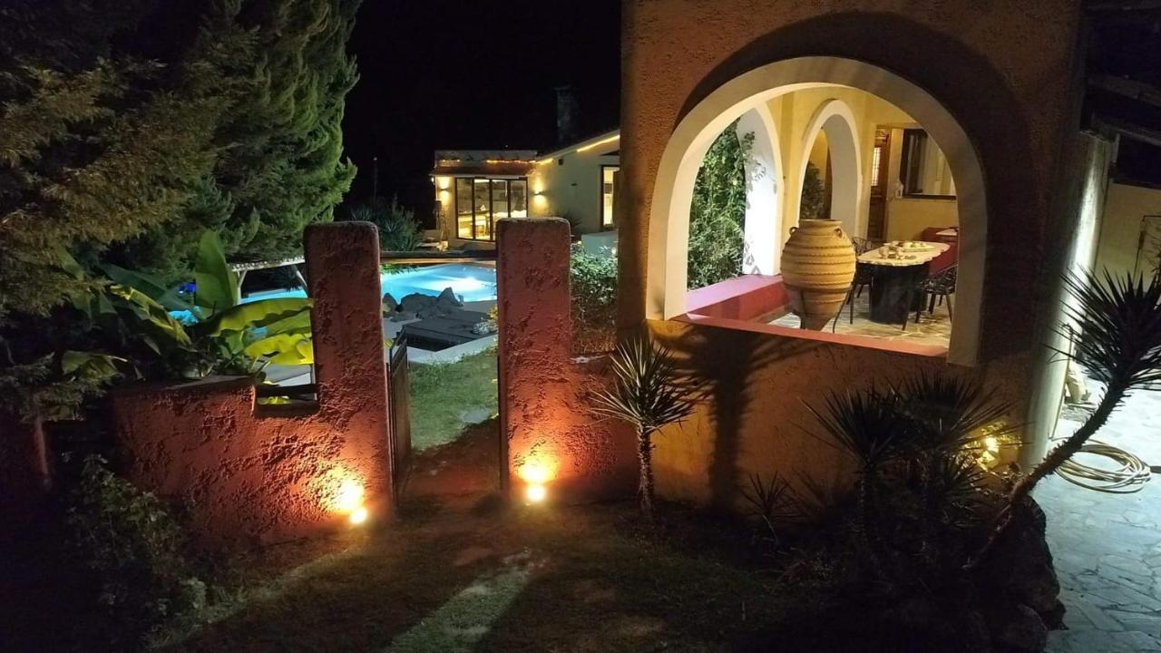 Villa Hacienda private pool&jacuzzi Paralía Esterno foto